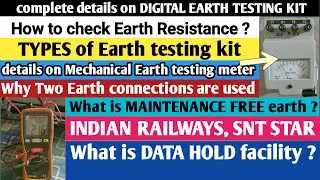 Complete details on DIGITAL EARTH TESTING kit and on MECHANICAL EARTH TESTING METER