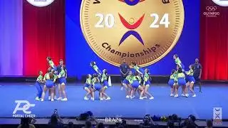Team Brazil Youth Coed Median ICU World Cheerleading Championship 2024 Finals