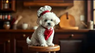 Funny Poodle Dog Chef [Must See Cooking Video]