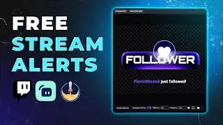 FREE Stream Alerts! (Twitch OBS Meld Streamlabs StreamElements)