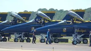 US NAVY Blue Angels Walk down , Engine Start ,Taxi out  World's Best Aerobatic Team