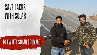 14 kW UTL Solar Installation in Ludhiana | ₹78,000 Subsidy | Tech Power Solar 8868942531