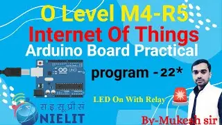 Led on with relay || led ko relay se on kerna