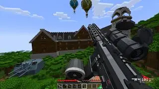 I Destroyed the BIGGEST Pillager Mansion Using Modern Weapons & a Missile Tank! 😱🔥