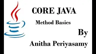 Method basic concepts - Java Programming
