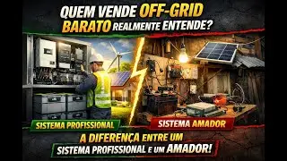 Quem vende Off-Grid barato realmente entende? A diferen&ccedil;a entre um sistema profissional e um amador.