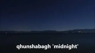 Wiyot Word of the Day:  qhunshabagh   'midnight'