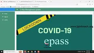 E-Pass Management System | Curfew E-Pass Management System | Java Final Year Project 2025