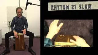 Basic Beats For Cajon - Lesson 1 - Rhythm 21 #cajonlesson #cajontutorial #cajonbeats #cajondrum