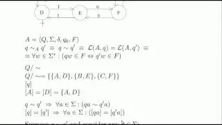 Minimization of DFAs (1)