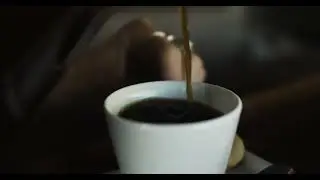 Pouring coffee into a mug Stock Video Footage || Free Graphics || VJ Loops
