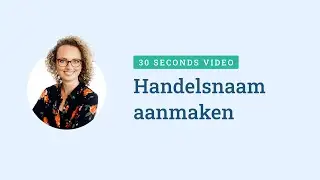 Handelsnaam aanmaken | Moneybird in 30 seconden