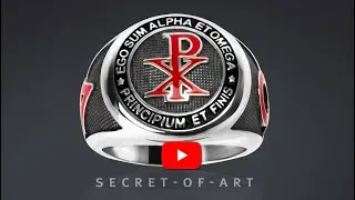 Chi Rho Ring Jesus Religious Alpha Omega 925 Silver Christianity Church jewelry