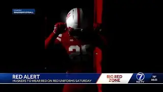 Husker football unveils all-red alternate uniform