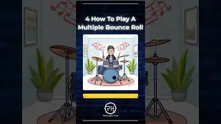 40 Drum Rudiments &ndash; Lesson 4 | Multiple Bounce Roll | Drum Shorts
