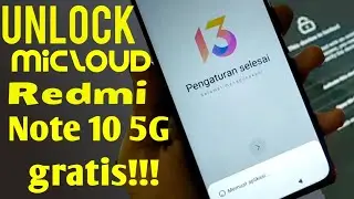 Unlock Micloud Redmi Note 10 5G/hapus akun mi redmi 10 5g