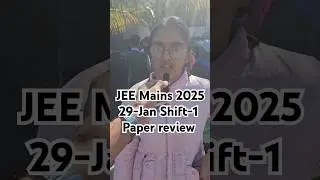 JEE Mains 2025: 29 Jan Shift 1 Exam Student Reaction LIVE from Udp | Paper Level, Weightage, Cutoff