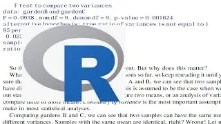 ANOVA with R