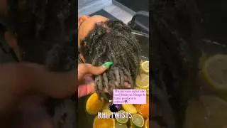 Deep cleansing loc detox #locs #locdetox #shorts