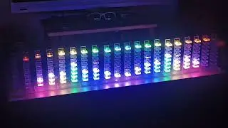 ESP32 Arduino FFT -  VU Meter + Spectrum  Analyzer