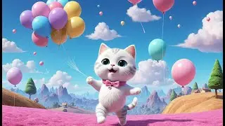 Cookie Cat and the Jellybean Jungle | Sweet Cat Song for Kids | Explore the Colorful Jungle