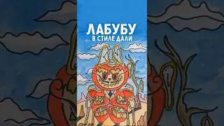 Лабубу в стиле Дали. #стилизация #онлайн #изо #урок #рисунок #педагог #учитель #арт #развитие #дали