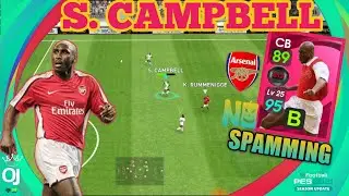 ICONIC CAMPBELL REVIEW IN PES 2021 MOBILE - HOW TO STOP LONG BALL SPAMMERS PES MOBILE