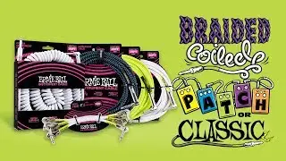 Ernie Ball Instrument Cables: Vintage Coiled, Patch, Original Classic, Microphone & Speaker