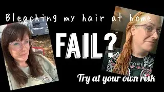 BLEACHING MY HAIR | FAIL? | ARCTIC FOX BLEACH PLEASE REVIEW 😳😬