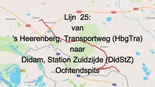 Lijn 25 's Heerenberg, Transportweg naar Didam, Station Zuidzijde ochtendspits