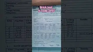 bricks compressive test। bricks all type test। test of bricks।#civilengineering #brick #shorts #soch