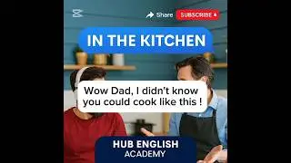 Conversation - In the kitchen - with Father and son🫂 #english #shortvideo #conversation