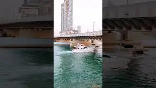 Dubai Canal Boat Ride | Stunning Waterfront Views #dubai #dxb #boatrides #boating #uae #dubailife