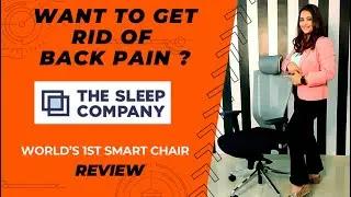 The Sleep Company SmartGRID Office Chair Review | Best Office Chair 2023 ⚡For Back Pain |Nidhi Uttam