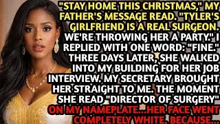 Dad Texted 'Skip Christmas Eve - Your Brother's Fianc&eacute;e Is A Doctor' - She Applied To My Hospital