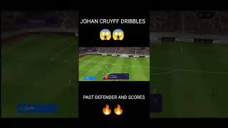 J. Cruyff dribbles and scores, cruyff best amf in pes 2021 #shorts #cruyff #pes2021