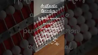 PART:1 ARITHMETIC OPERATORS || AI || #viral #trending #learning