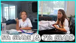 5th Grade & 7th Grade , Second day of School | SISTERFOREVERVLOGS #566