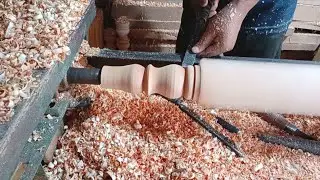 New way to wooden bed leg design - wood turning work (Part=31)