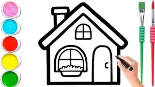 How to draw a house 🏡/art for kids hub/art for kids/follow along drawing lesson/drawing easy/#house 