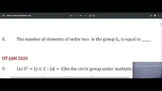 GROUP THEORY 8 | PERMUTATION GROUP |GATE |IIT JAM |#csirnetmaths #iitjam #gate | MANISH GOKANI