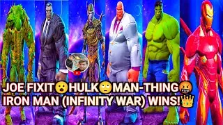 JOE FIXIT HULKMAN-THING mcoc сс/IRON MAN (INFINITY WAR) WINS mcoc cc