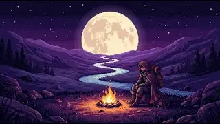 Welcome Traveler 🕯️ Cozy Tavern Ambience - Slow Guitar & Rain (3 Hours Pixel Art)