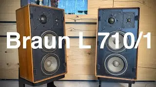 Braun l 710/1 Vintage Germany Speakers demo