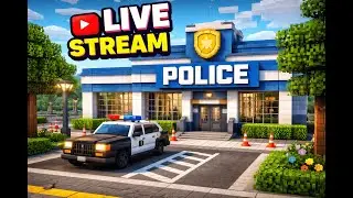 Building a Police Station in Minecraft (Day 3) #asmr #minecraft #minecraftlive #asmrlive