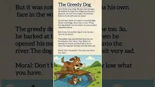 The Greedy dog 🐶 || English short story for kids 🧒