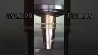 How to use G92 on SL X to achieve tapered threading? #cnc #cncmachine