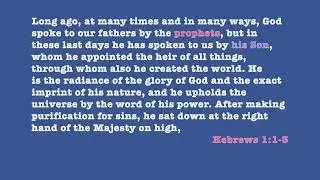 Hebrews 1:1-3 ESV