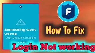 Fix NFL Fantasy Football login something went wrong | Error Operation Time out | App not working 