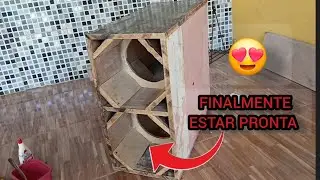 FINALMENTE FIZ A CAIXA EUCLIDES DE 8 POLEGADAS (OBS: NAO E UM TUTORIAL) 